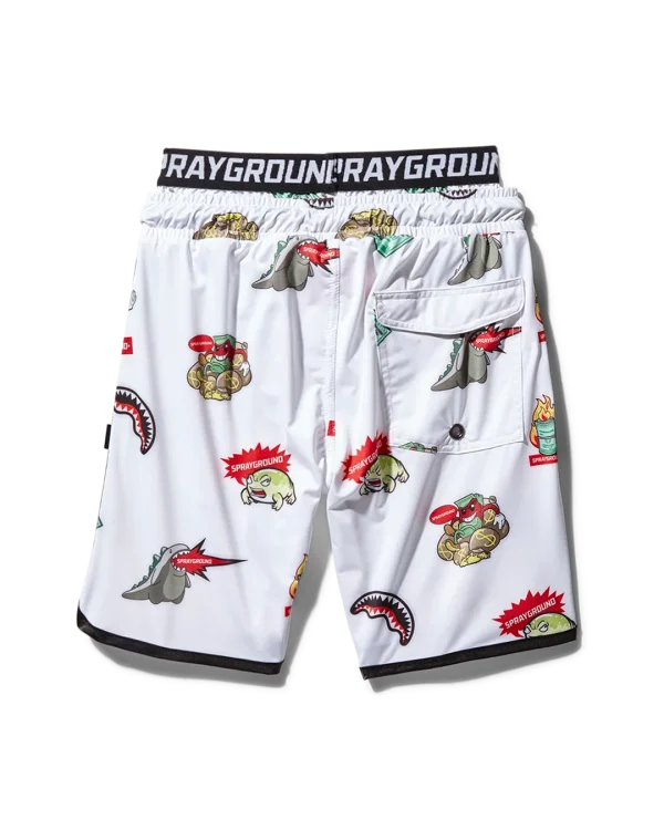 KIDS PATCH ALL-IN SWIM TRUNKS (WHITE)