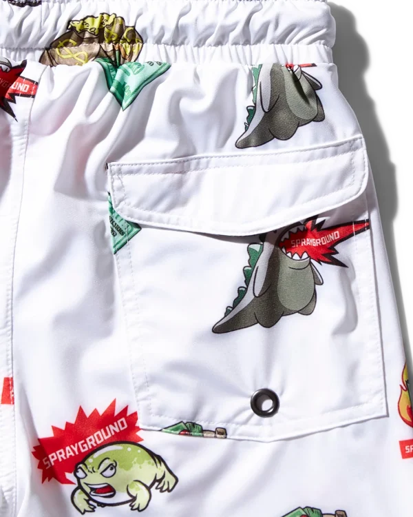 KIDS PATCH ALL-IN SWIM TRUNKS (WHITE)