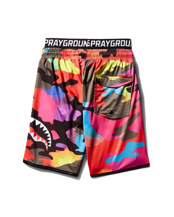 KIDS CAMOBURST SWIM TRUNKS