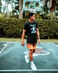 CAMO FIRE SHOTO SWIM TRUNKS
