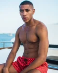 VENI VIDI VICI SHOTO SWIM TRUNKS