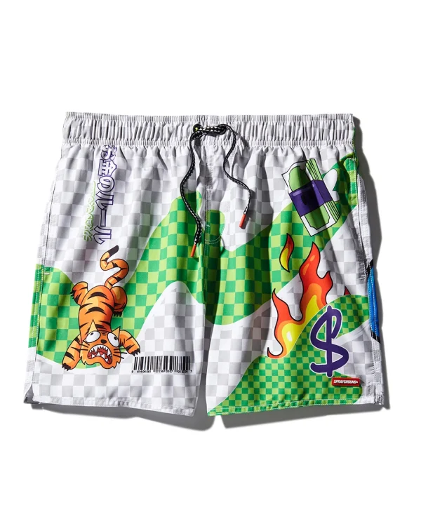 WTF ART SHOTO SWIM TRUNKS