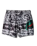 SCRIBBLE SHARK SHOTO SWIM TRUNKS