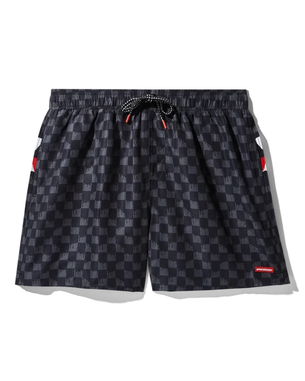 DRIP CHECK SWIM SHORTS