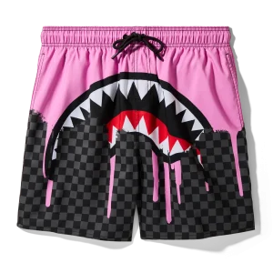 OCEAN DRIP CHECK SWIM SHORT