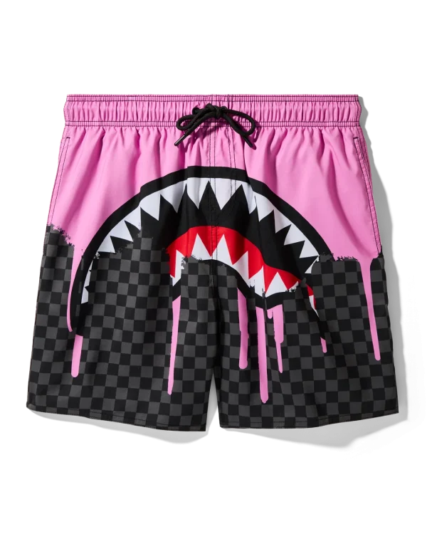 OCEAN DRIP CHECK SWIM SHORT