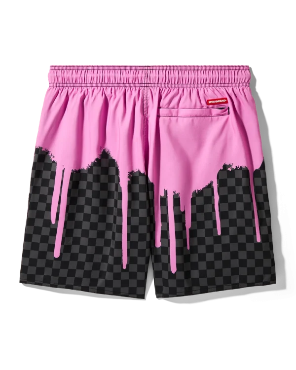 OCEAN DRIP CHECK SWIM SHORT