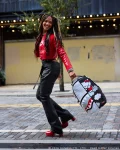 HELLO KITTY OFFICIAL COLLAB - BRICK WALL SPLIT BACKPACK