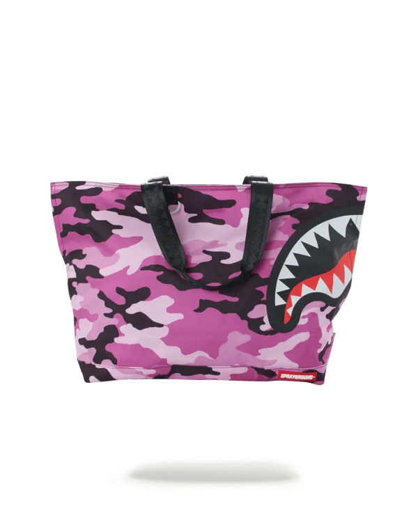 SPLIT CAMO BEACH TOTE