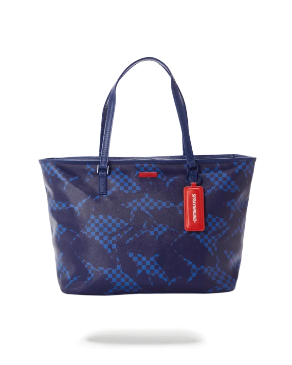 SHARK CHECK (BLUE) TOTE