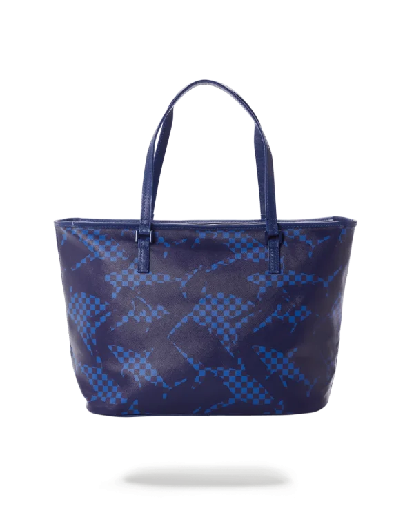 SHARK CHECK (BLUE) TOTE