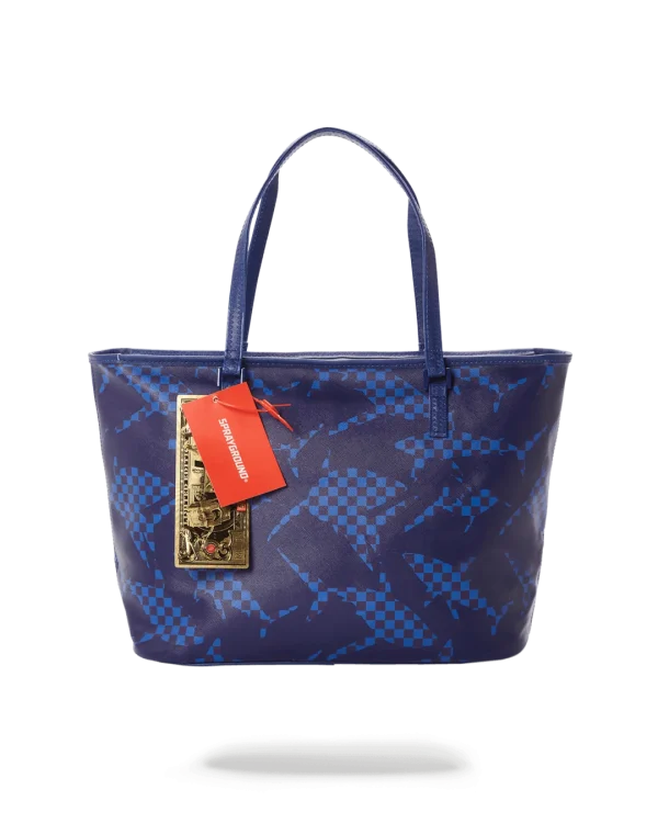 SHARK CHECK (BLUE) TOTE