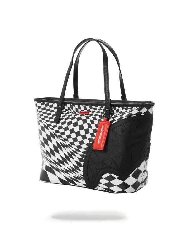 TRIPPY CHECK TOTE