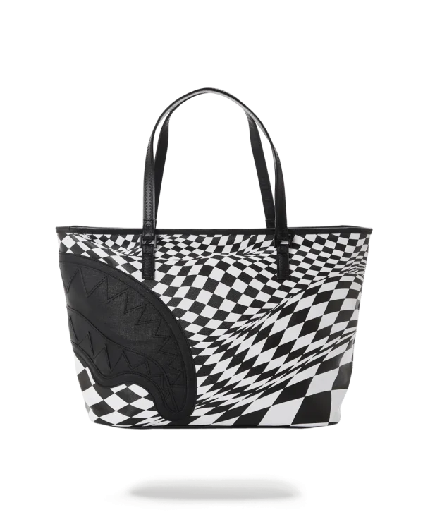 TRIPPY CHECK TOTE