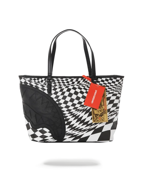 TRIPPY CHECK TOTE