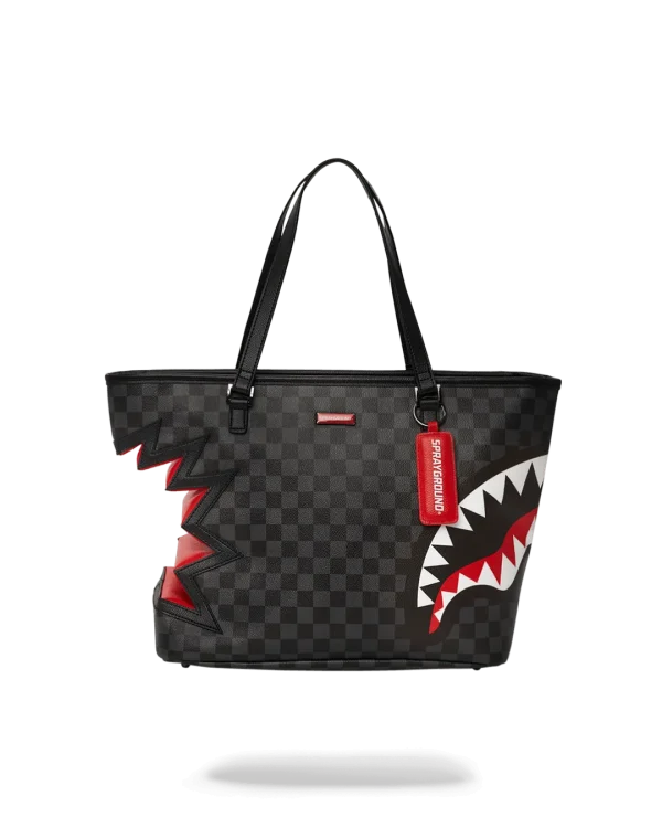 SHARK BITE SHARKS IN PARIS GRAY TOTE