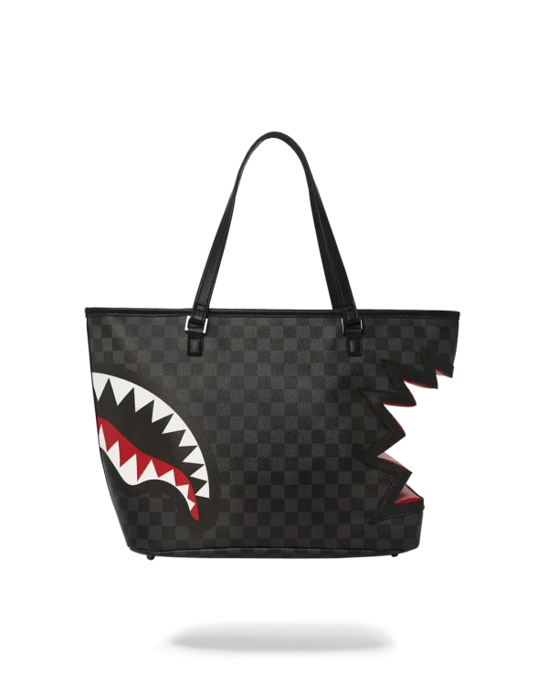 SHARK BITE SHARKS IN PARIS GRAY TOTE