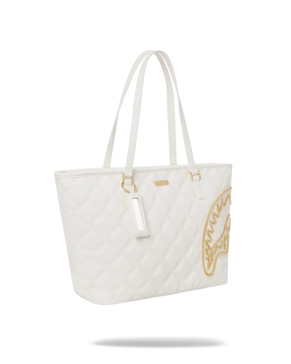 RIVIERA LE BLANC GOLD CHAIN SHARK TOTE