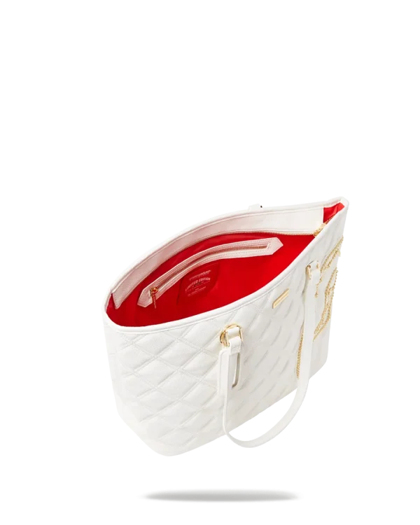 RIVIERA LE BLANC GOLD CHAIN SHARK TOTE