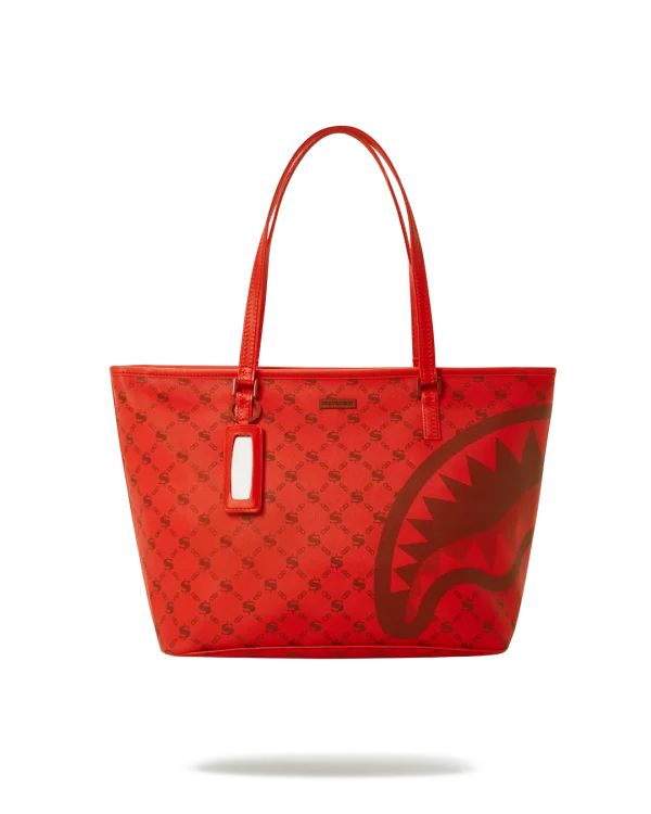 MONEY PATTERN BRICK TOTE