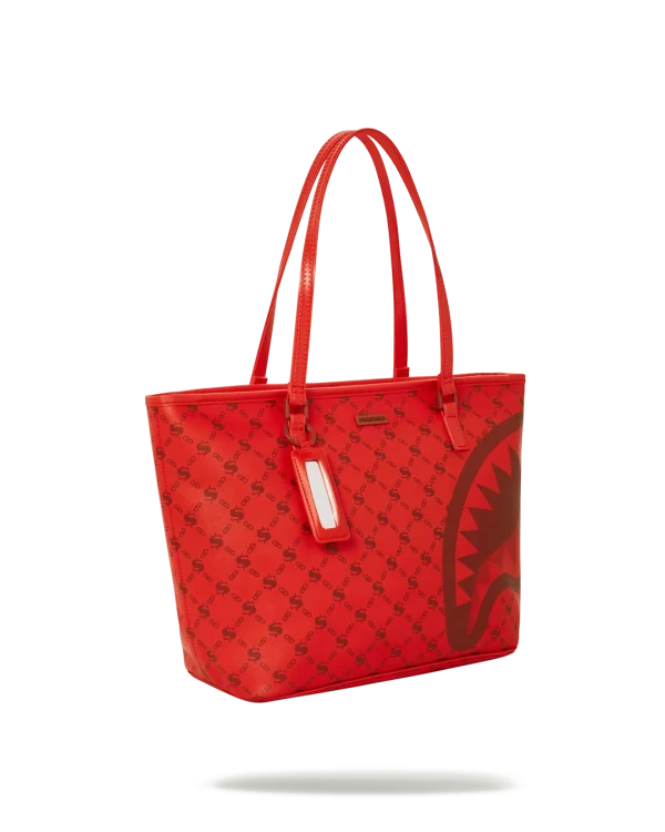 MONEY PATTERN BRICK TOTE