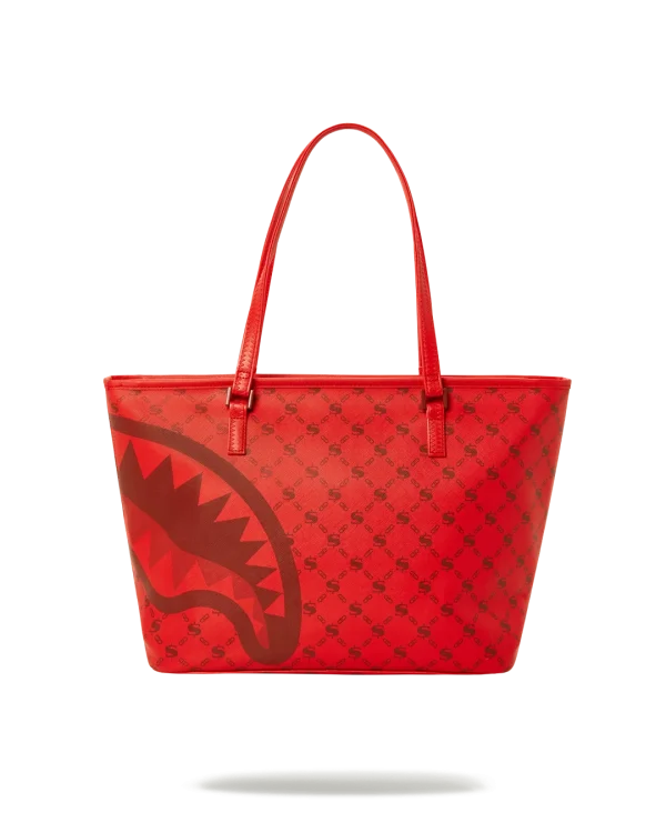 MONEY PATTERN BRICK TOTE