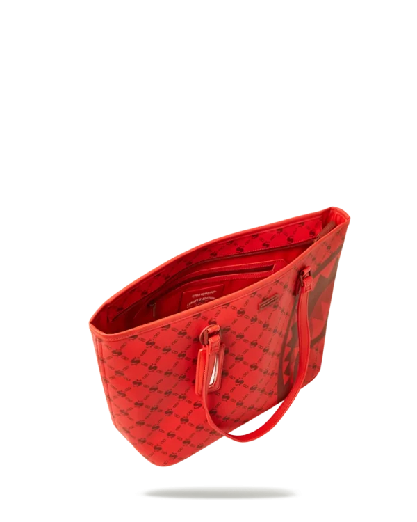 MONEY PATTERN BRICK TOTE