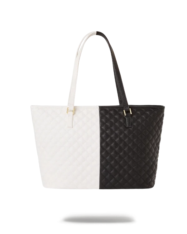 LEVELED UP SPLIT QUILT SHARK TOTE