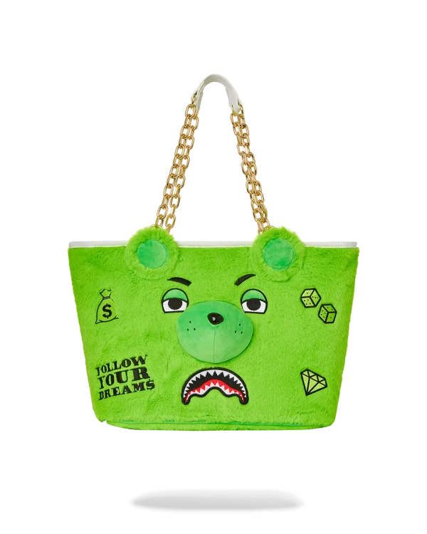 PLUSH MONEYBEAR TOTE (GREEN)