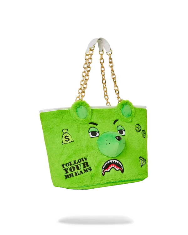 PLUSH MONEYBEAR TOTE (GREEN)