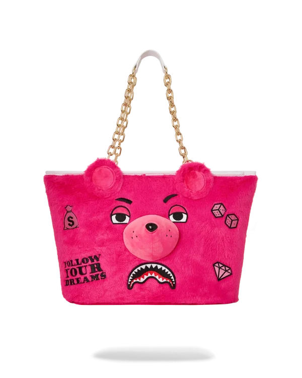 PLUSH MONEYBEAR TOTE (PINK)
