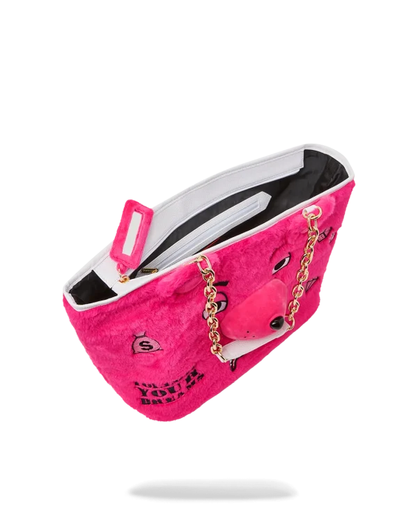 PLUSH MONEYBEAR TOTE (PINK)
