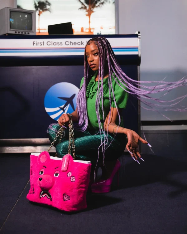 PLUSH MONEYBEAR TOTE (PINK)