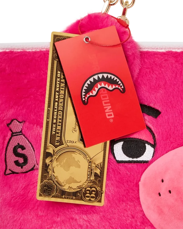 PLUSH MONEYBEAR TOTE (PINK)