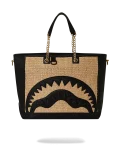 RAFFIA PALM TOTE