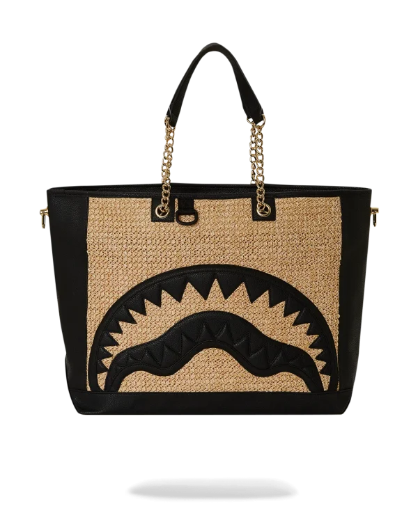 RAFFIA PALM TOTE