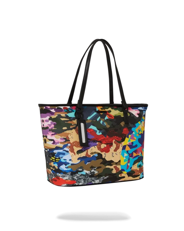 SLICED AND DICED CAMO TOTE