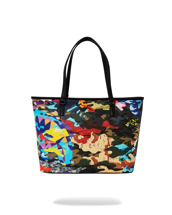 SLICED AND DICED CAMO TOTE