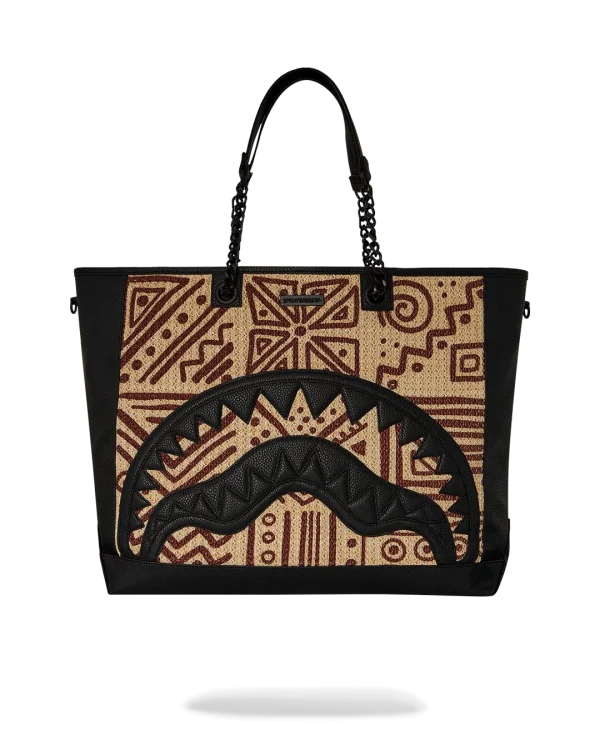 A.I. PALM MIRAGE SHARK LUXE BEACH TOTE