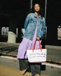 KEITH HARING THE BIG BLUE PURSE ART TOTE