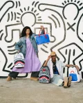 KEITH HARING THE BIG BLUE PURSE ART TOTE