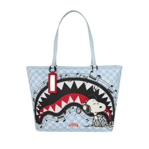 PEANUTS SNOOPY TUNED UP & TUNED OUT TOTE