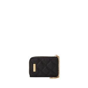 NOIR QUILT GOLD CHAIN SHARK WALLET