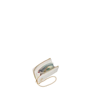 RIVIERA LE BLANC GOLD CHAIN SHARK WALLET
