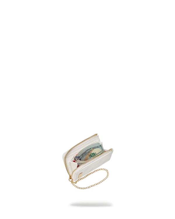 RIVIERA LE BLANC GOLD CHAIN SHARK WALLET