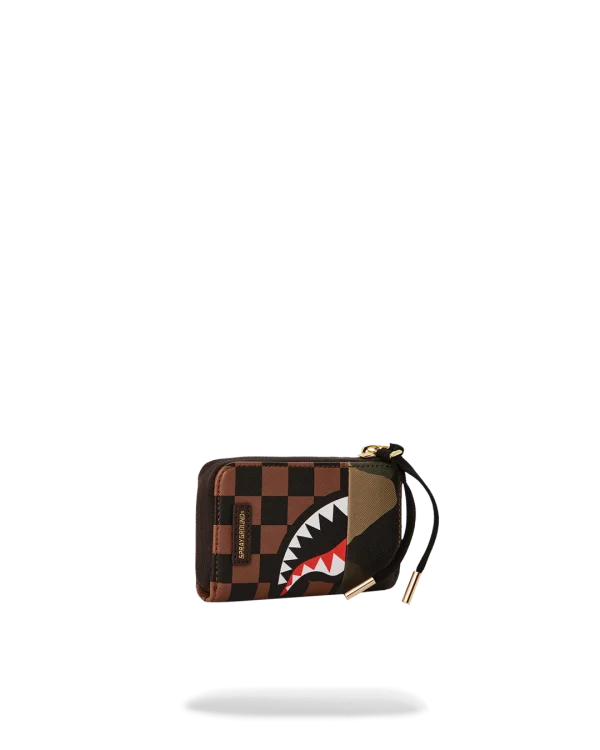 EXTERIOR GOLD ZIP POCKET SHARKS IN PARIS WALLET
