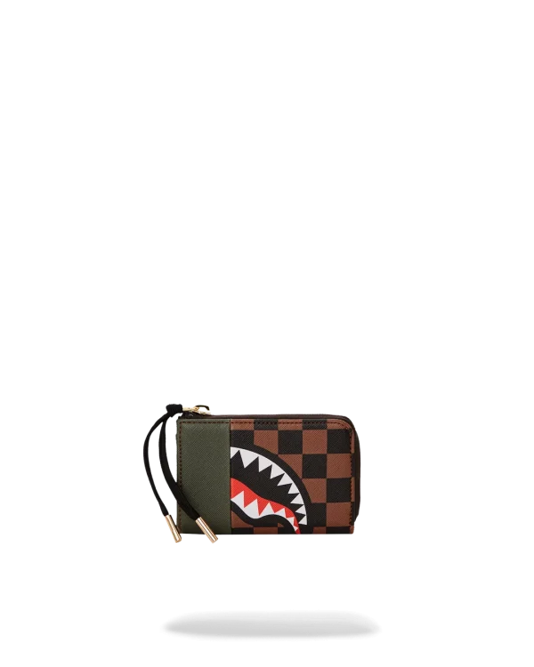 EXTERIOR GOLD ZIP POCKET SHARKS IN PARIS WALLET