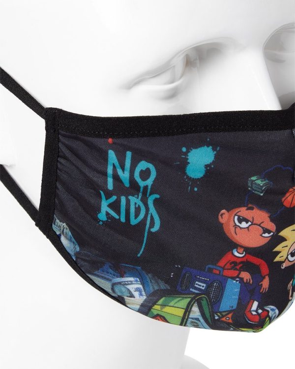 ADULT HEY ARNOLD MONEY STACKS FORM FITTING FACE-COVERING