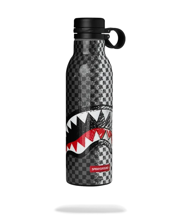 DOODLE CHECK SPLIT WATER BOTTLE