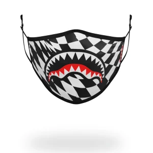 TRIPPY CHECK FACE MASK